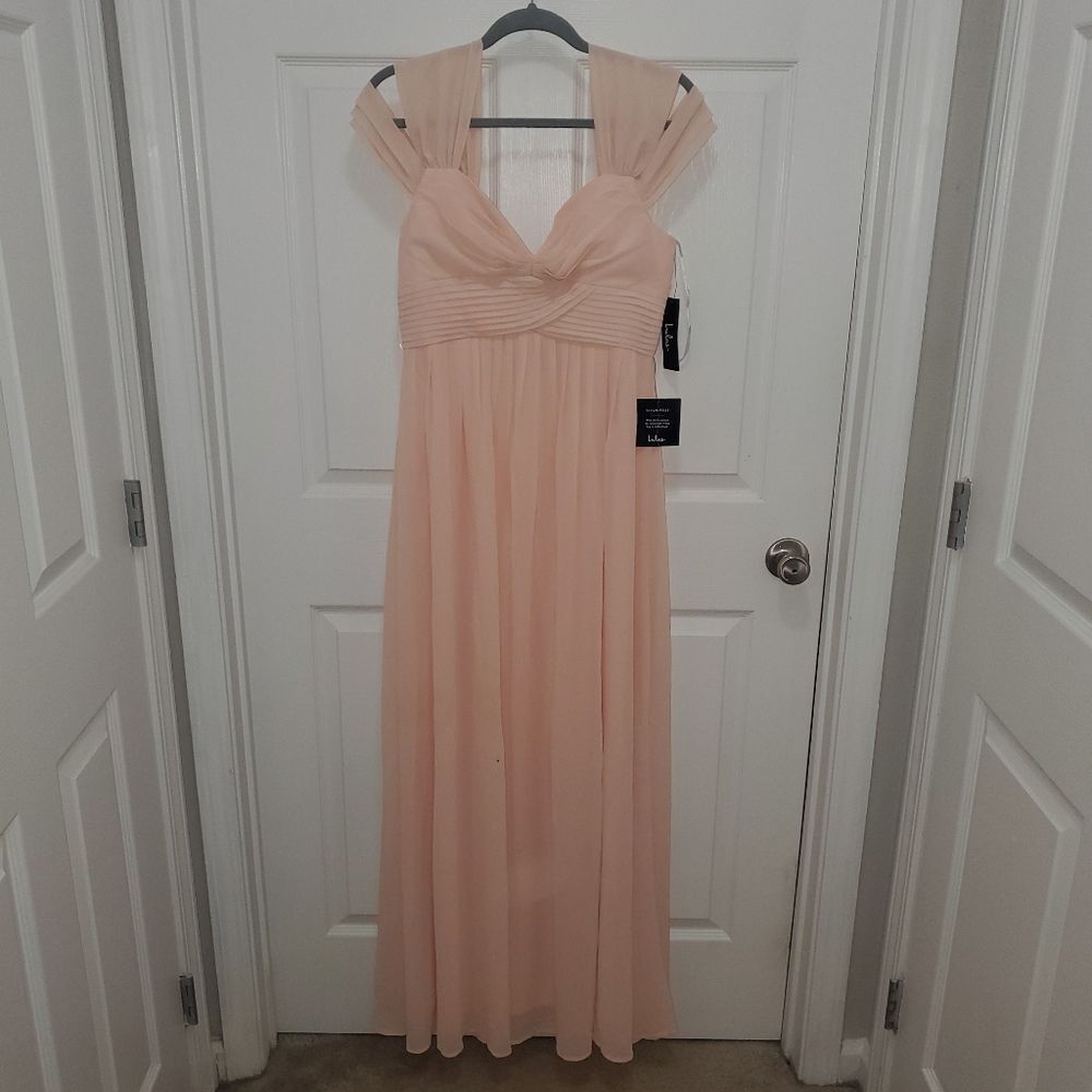 Lulu's Blush Pleated Dress